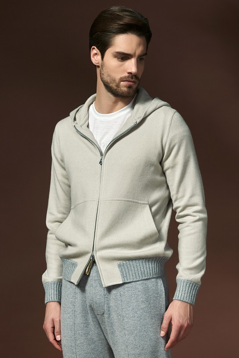 Full zip Felted Cashmere